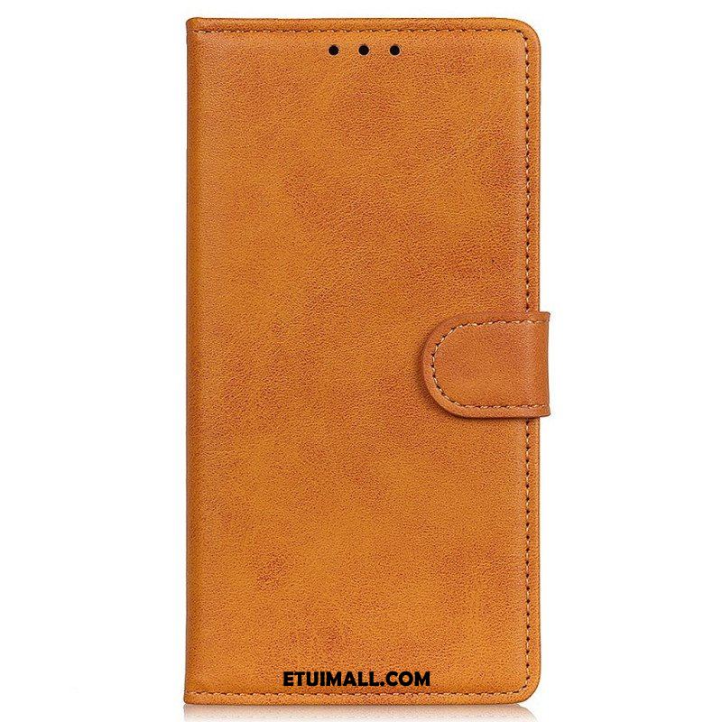 Etui Folio do Oppo Reno 7 Styl Matowej Skóry