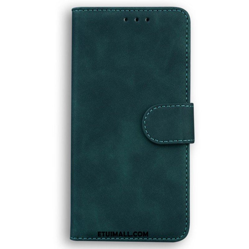 Etui Folio do Oppo Reno 8 Skórzany Efekt Couture