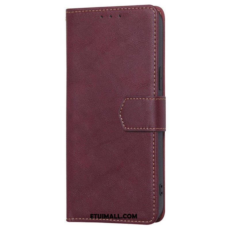 Etui Folio do Poco F4 GT Rfid W Stylu Vintage Ze Skóry