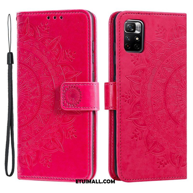 Etui Folio do Poco M4 Pro 5G Mandala Słońca