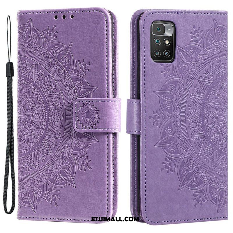 Etui Folio do Poco M4 Pro 5G Mandala Słońca