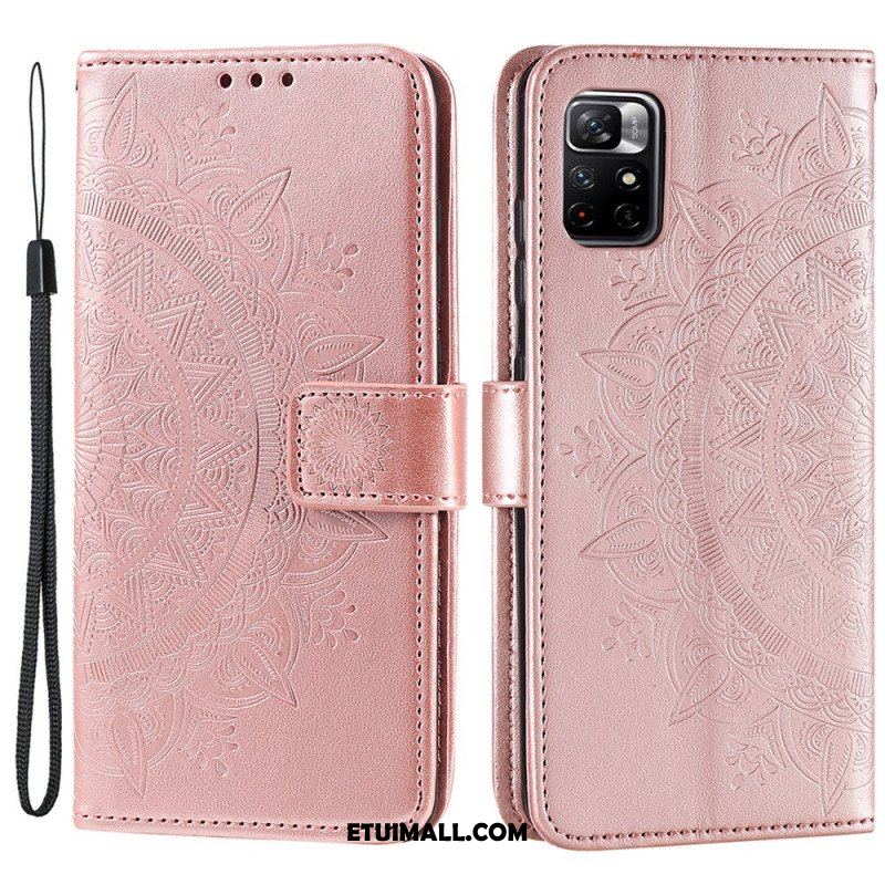 Etui Folio do Poco M4 Pro 5G Mandala Słońca