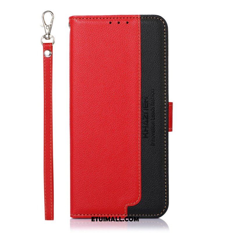 Etui Folio do Poco M4 Pro 5G Rfid Khazneh W Stylu Liczi