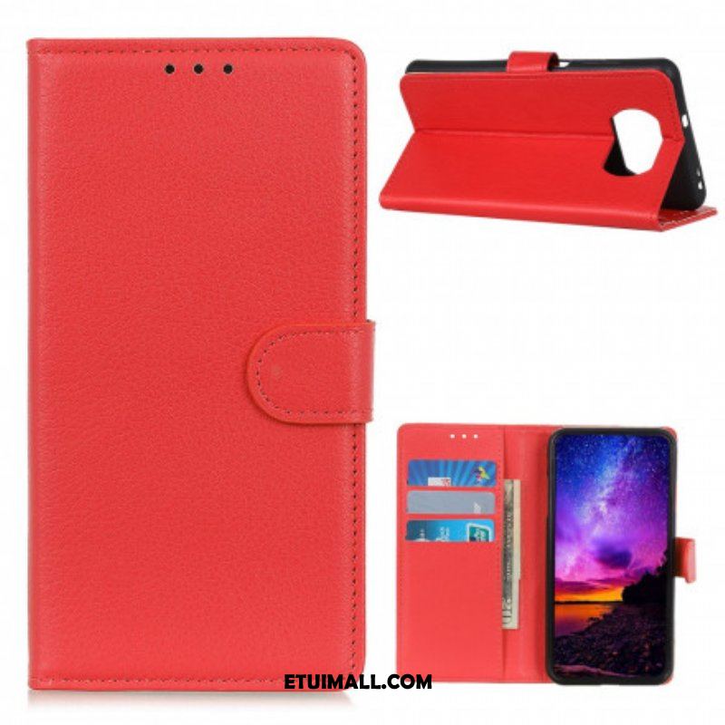 Etui Folio do Poco X3 / X3 Pro / X3 NFC Sztuczna Skóra Liczi