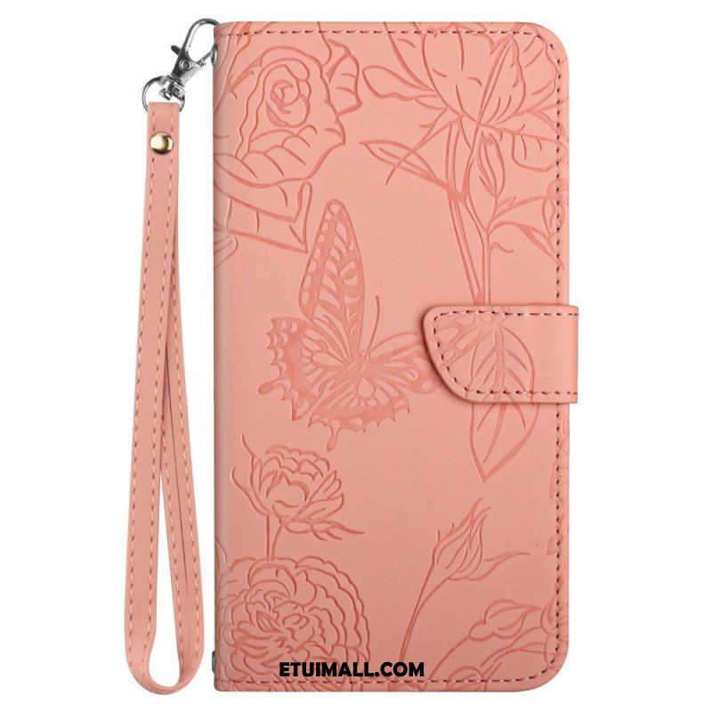 Etui Folio do Poco X4 GT Motyl Ze Smyczą
