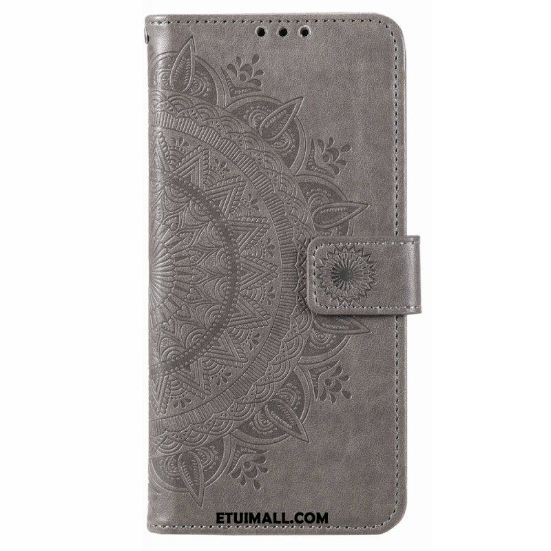 Etui Folio do Poco X4 Pro 5G Mandala Sun Ze Smyczą