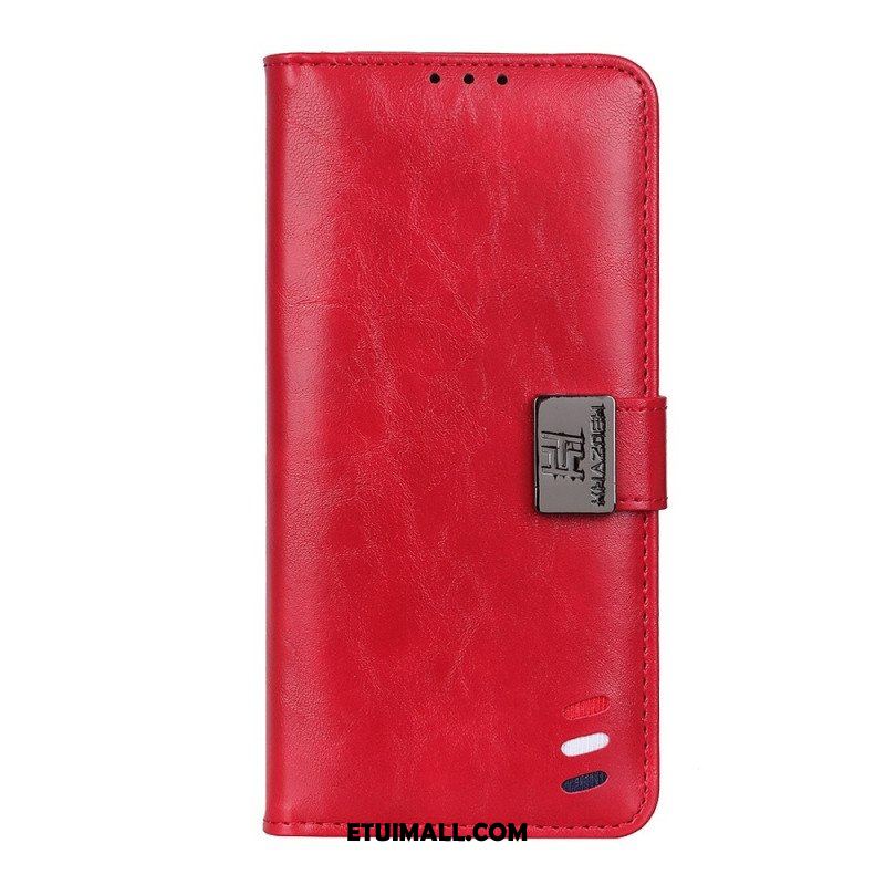 Etui Folio do Poco X4 Pro 5G Zapięcie Srebrne