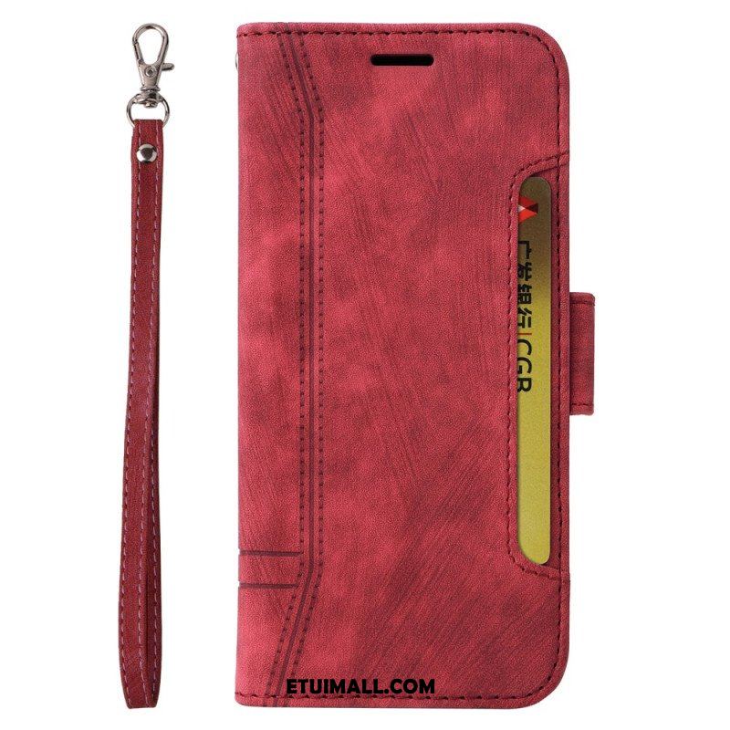 Etui Folio do Poco X5 5G Betopnice Przednie Etui Na Karty