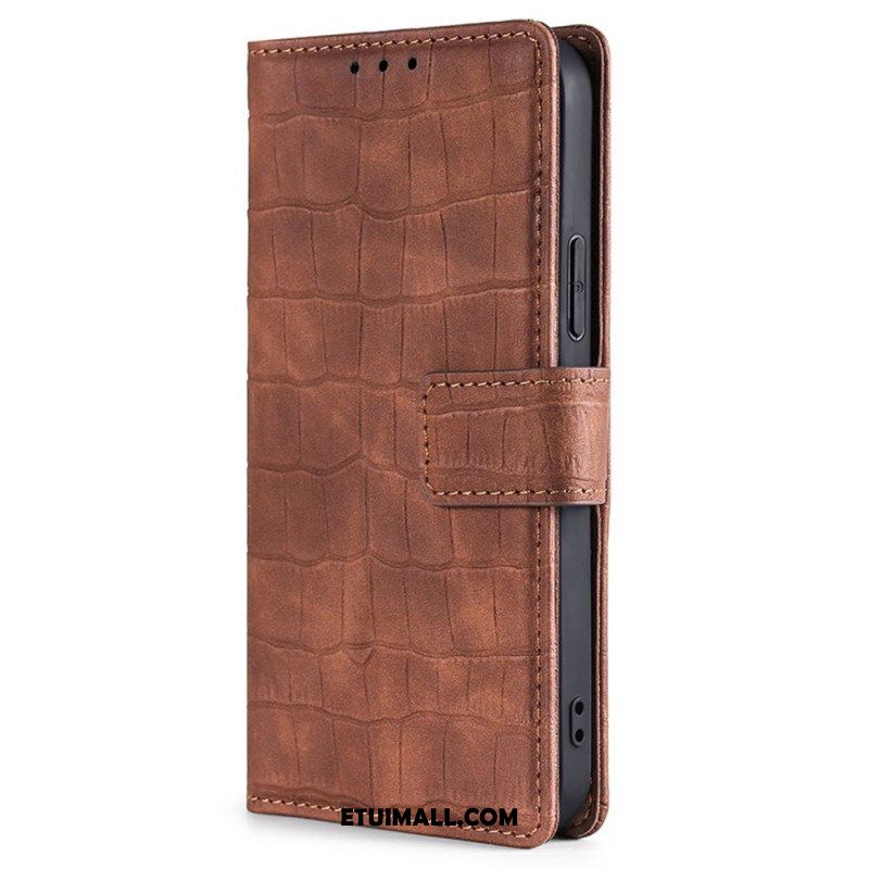 Etui Folio do Poco X5 5G Krokodyl