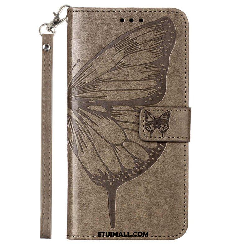 Etui Folio do Poco X5 5G Kwiatowy Motyl