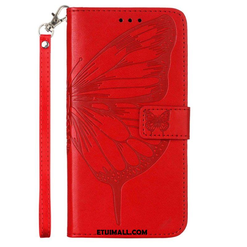 Etui Folio do Poco X5 5G Kwiatowy Motyl