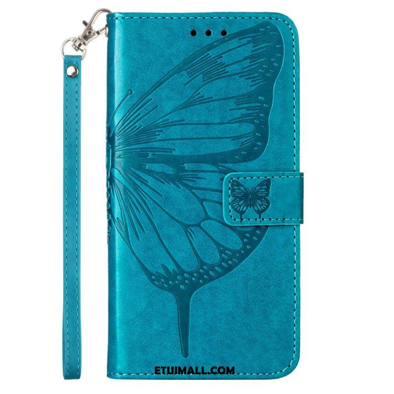 Etui Folio do Poco X5 5G Kwiatowy Motyl