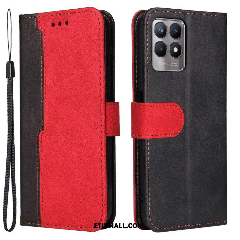 Etui Folio do Realme 8i Dwutonowy