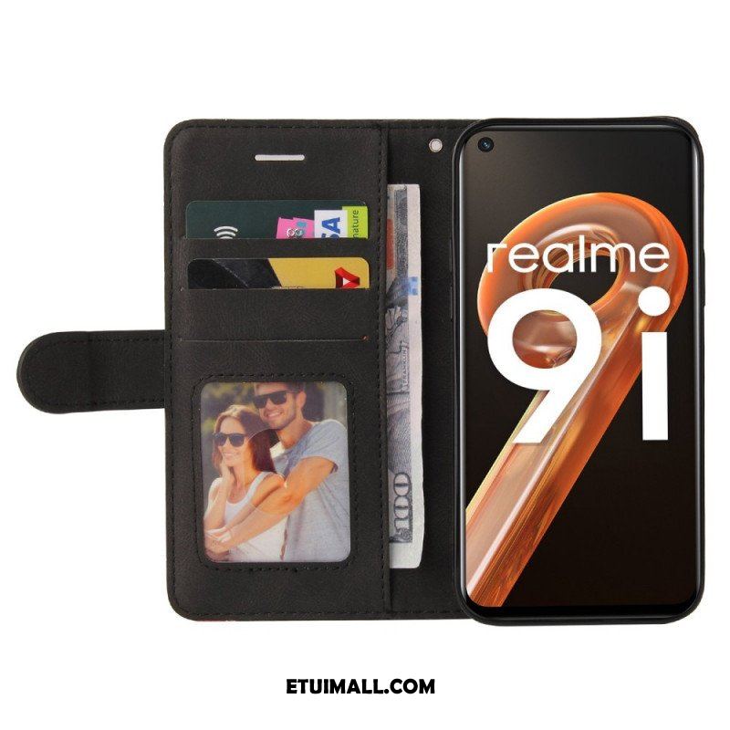Etui Folio do Realme 9i Pasek Z Podszewką