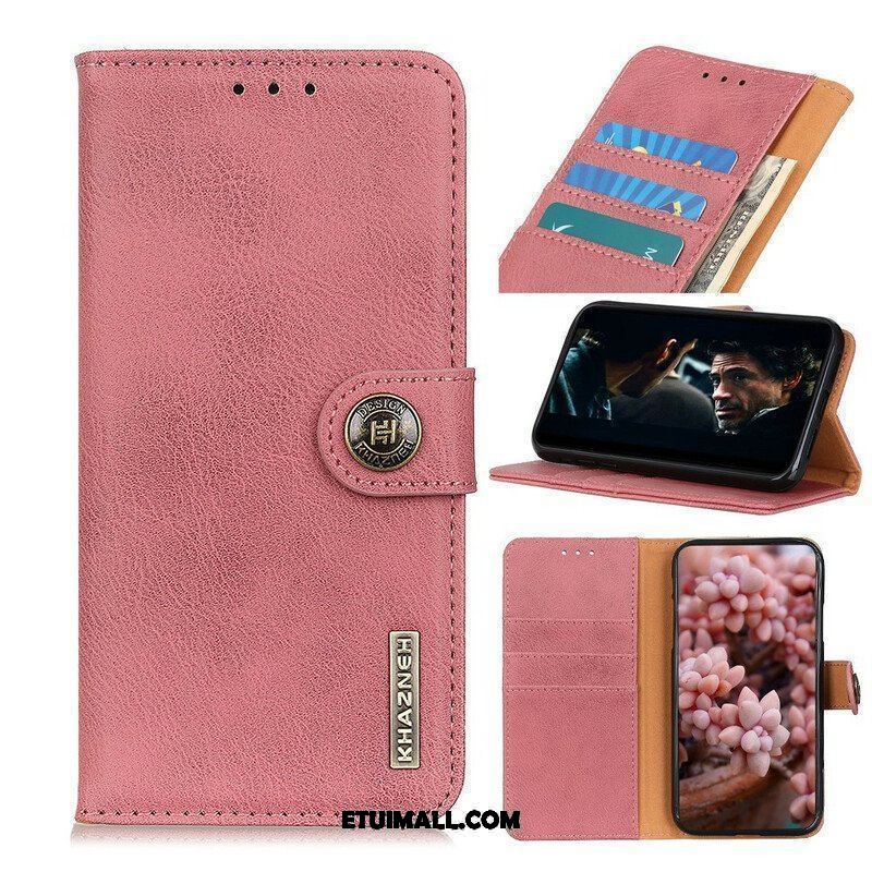 Etui Folio do Realme C11 Imitacja Skóry Khazneh