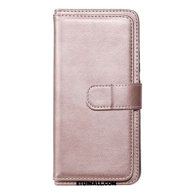 Etui Folio do Realme C11 Wielofunkcyjny Uchwyt Na 10 Kart