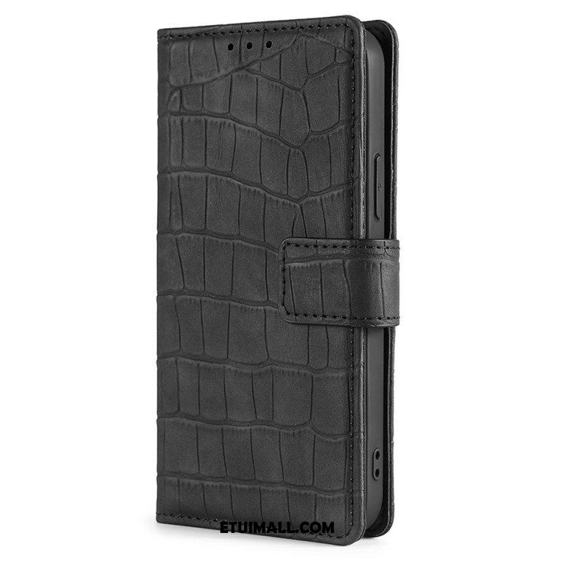 Etui Folio do Realme GT Neo 3 Krokodyl Tekstura