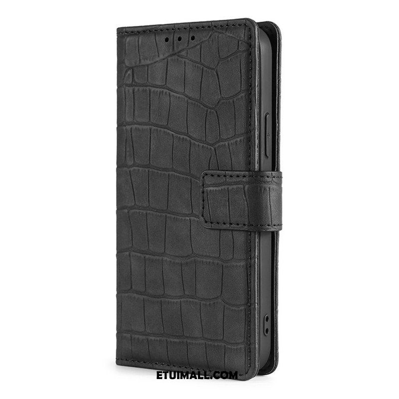 Etui Folio do Samsung Galaxy A13 5G / A04s Efekt Skóry Krokodyla