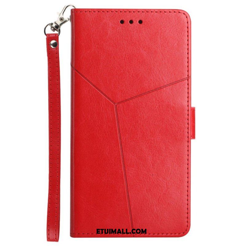 Etui Folio do Samsung Galaxy A13 5G / A04s Stylowa Skórzana Konstrukcja Geo Y