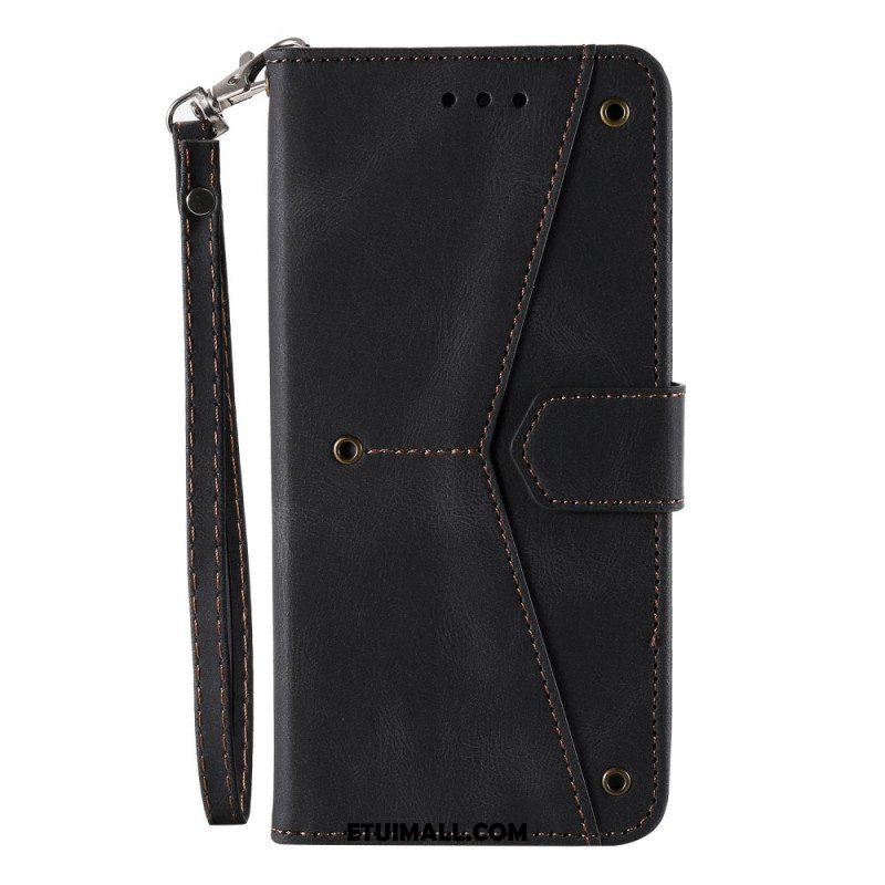 Etui Folio do Samsung Galaxy A13 Szwy W Dotyku