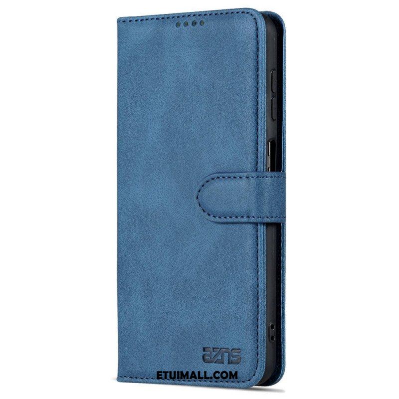 Etui Folio do Samsung Galaxy A13 z Łańcuch Paski W Stylu Vintage Azns