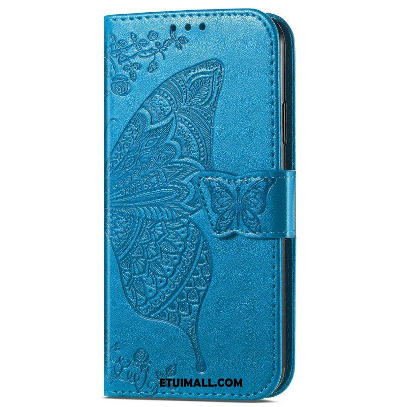 Etui Folio do Samsung Galaxy A14 / A14 5G Barokowy Motyl