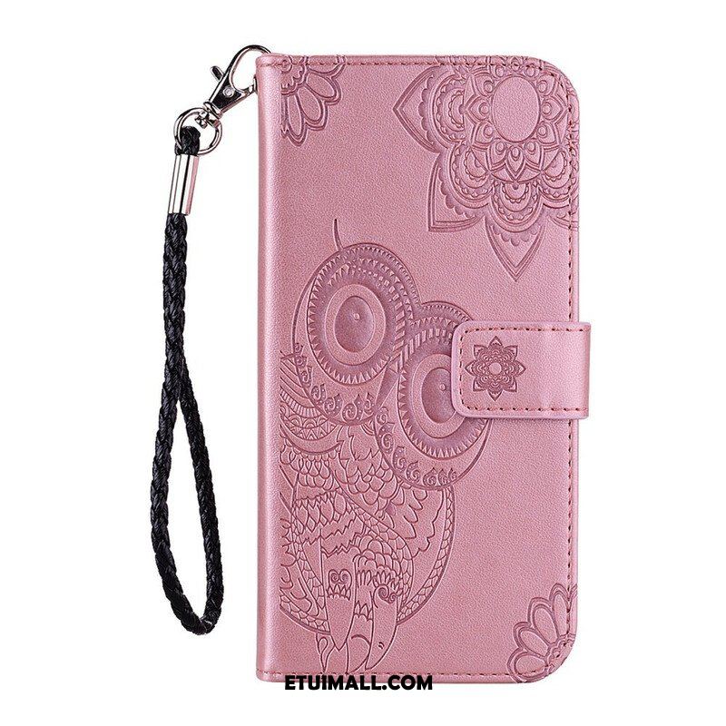 Etui Folio do Samsung Galaxy A42 5G Sowa Mandala I Smycz