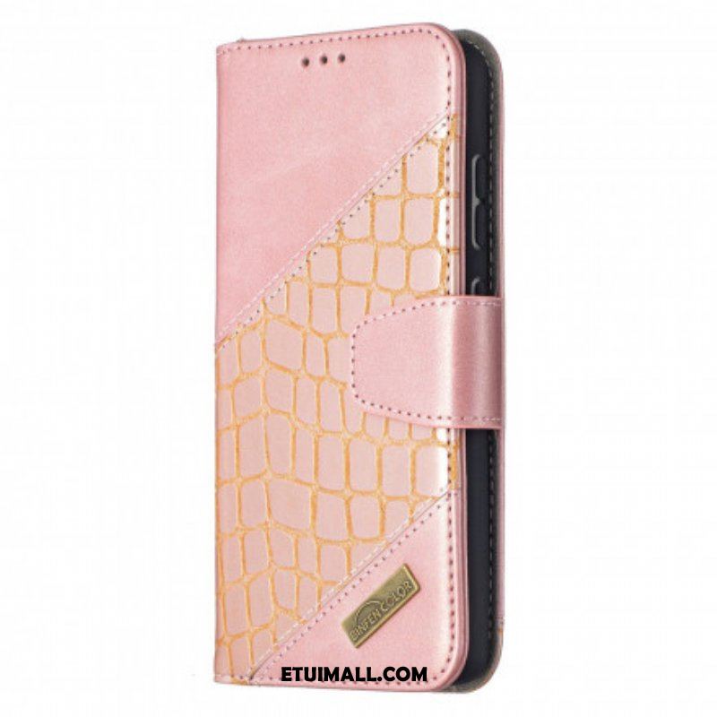 Etui Folio do Samsung Galaxy A52 4G / A52 5G / A52s 5G Klasyczny Efekt Skóry Krokodyla