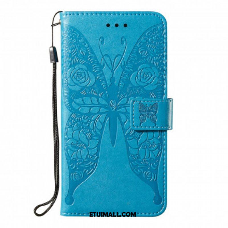 Etui Folio do Samsung Galaxy A52 4G / A52 5G / A52s 5G Motyl Kwiatowy Wzór