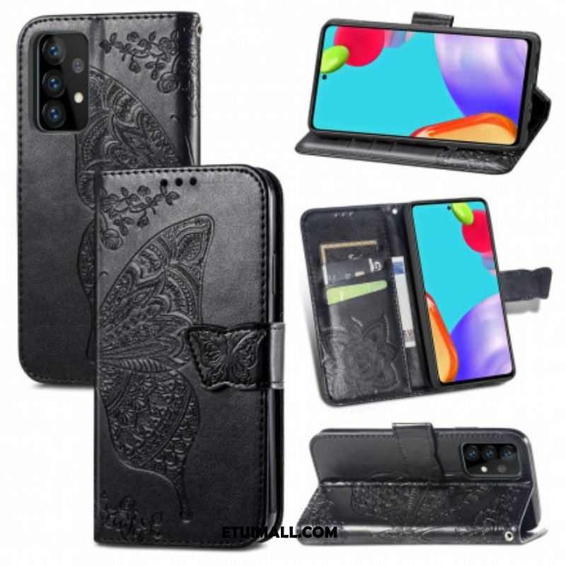 Etui Folio do Samsung Galaxy A52 4G / A52 5G / A52s 5G Pół Motyle