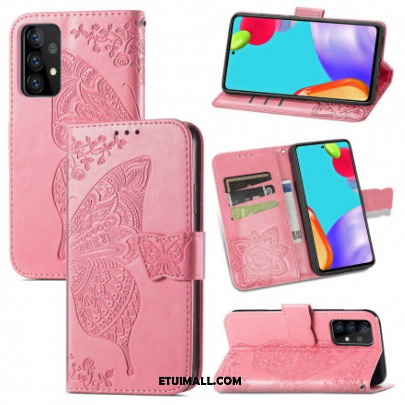 Etui Folio do Samsung Galaxy A52 4G / A52 5G / A52s 5G Pół Motyle