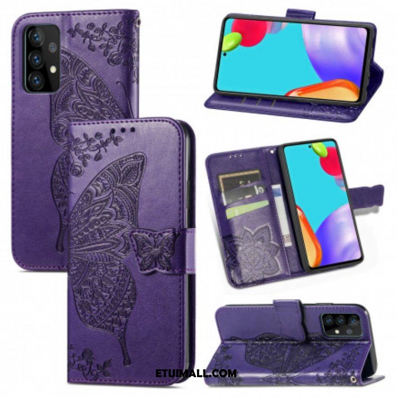 Etui Folio do Samsung Galaxy A52 4G / A52 5G / A52s 5G Pół Motyle