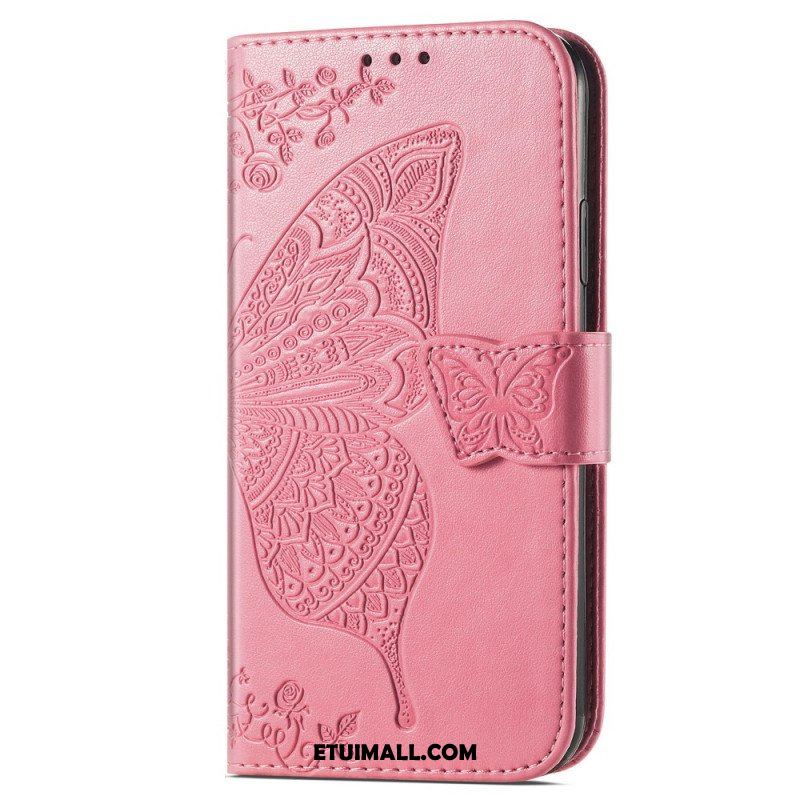 Etui Folio do Samsung Galaxy A54 5G Barokowy Motyl