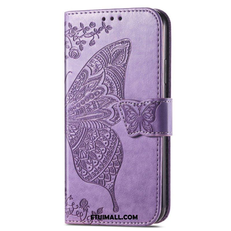 Etui Folio do Samsung Galaxy A54 5G Barokowy Motyl