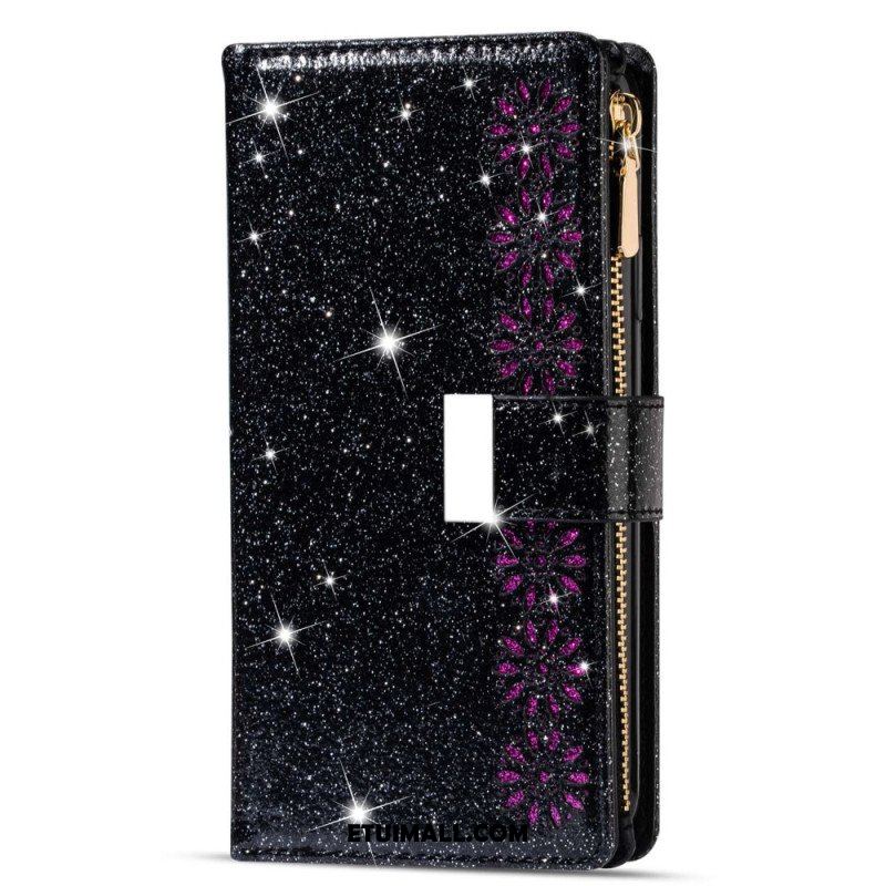 Etui Folio do Samsung Galaxy A54 5G Portfel Cekinowy Portfel