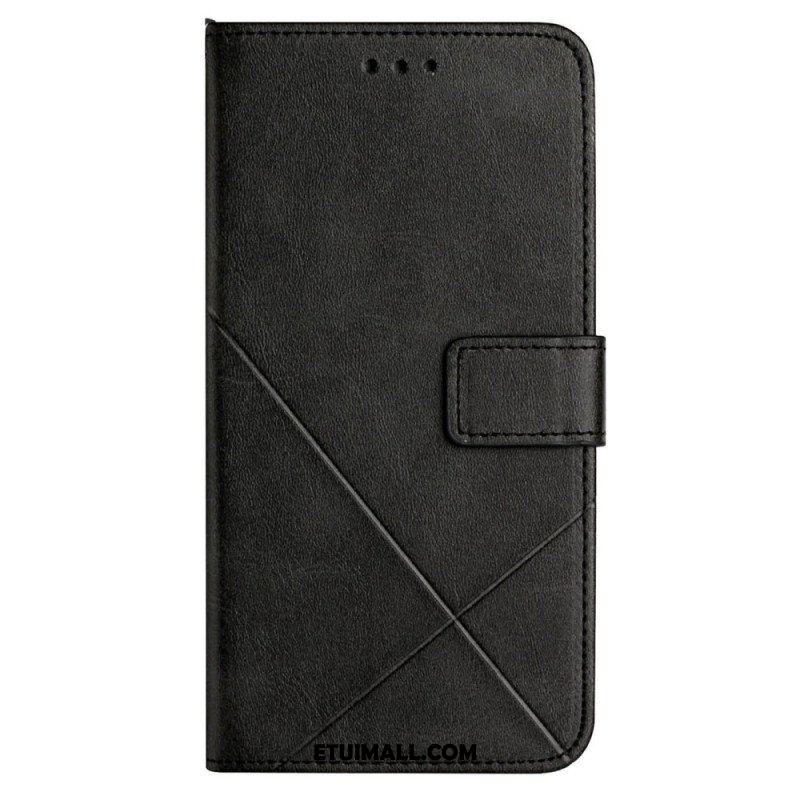 Etui Folio do Samsung Galaxy A54 5G Stylowe Skórzane Linie