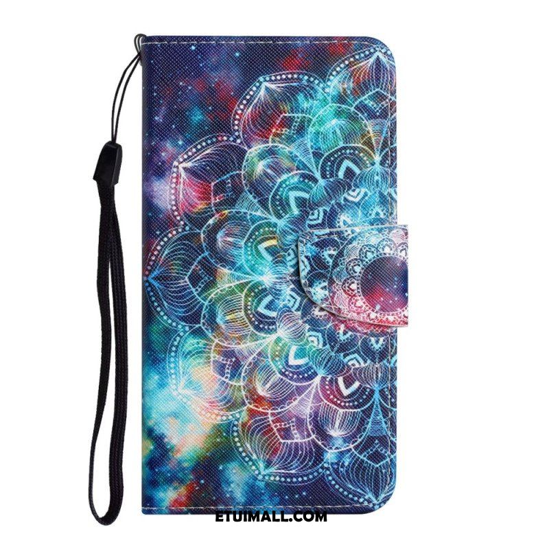 Etui Folio do Samsung Galaxy A54 5G z Łańcuch Paskowata Mandala