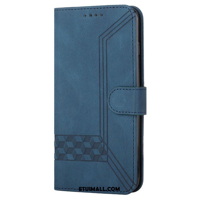 Etui Folio do Samsung Galaxy M12 / A12 Diamentowe Linie I Tekstura