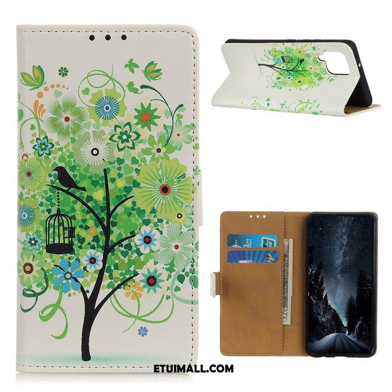 Etui Folio do Samsung Galaxy M12 / A12 Kwitnące Drzewo