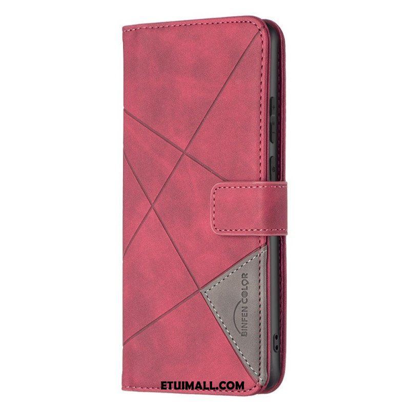 Etui Folio do Samsung Galaxy M23 5G Kolorowe Trójkąty Binfena