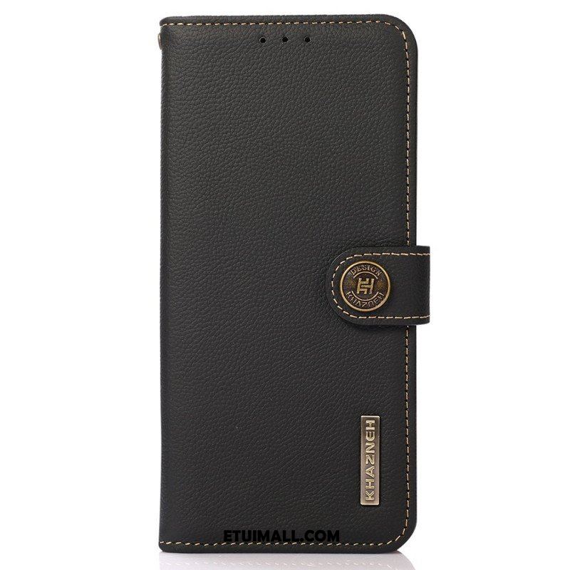 Etui Folio do Samsung Galaxy M23 5G Prawdziwa Skóra Khazneh Rfid