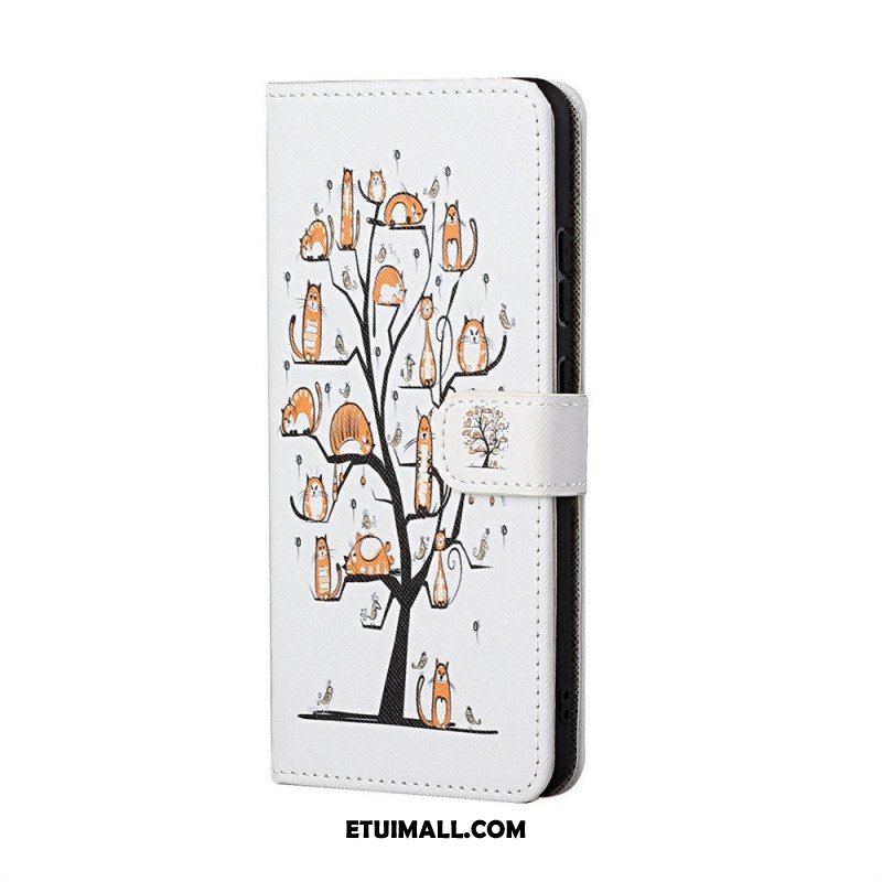 Etui Folio do Samsung Galaxy M23 5G z Łańcuch Stringi Koty