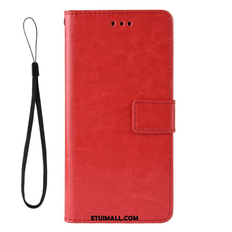 Etui Folio do Samsung Galaxy M32 Błyszcząca Sztuczna Skóra