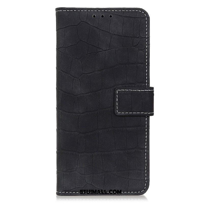 Etui Folio do Samsung Galaxy M33 5G Efekt Skóry Krokodyla