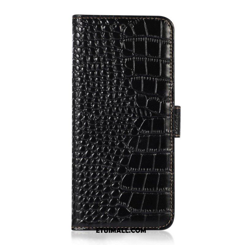 Etui Folio do Samsung Galaxy M33 5G Rfid W Stylu Krokodyla