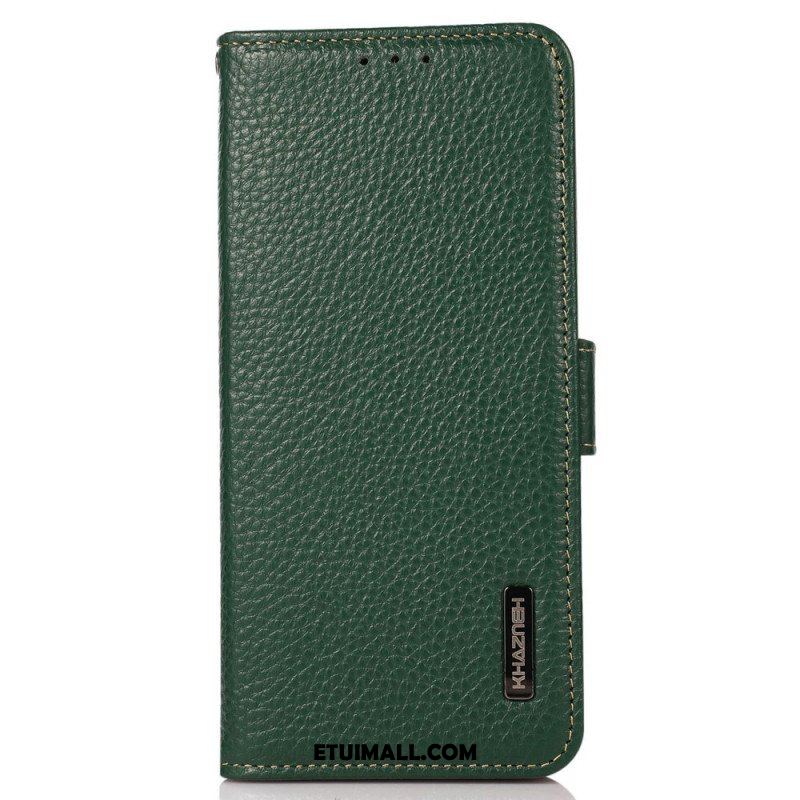 Etui Folio do Samsung Galaxy M33 5G Skóra Liczi Khazneh Rfid