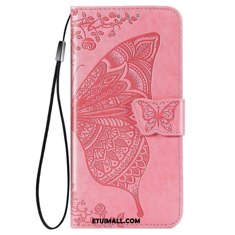 Etui Folio do Samsung Galaxy M53 5G Barokowy Motyl