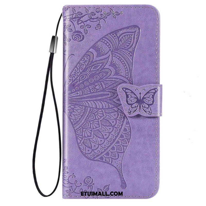 Etui Folio do Samsung Galaxy M53 5G Barokowy Motyl