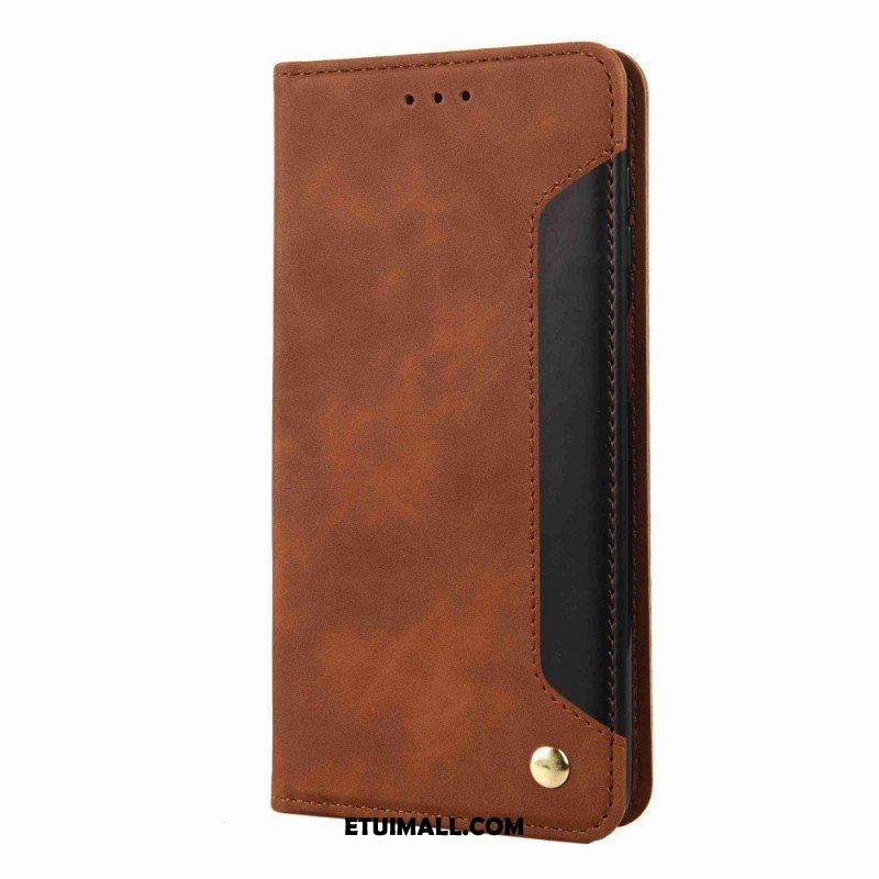 Etui Folio do Samsung Galaxy M53 5G Dwukolorowa Elegancja