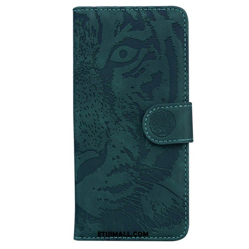 Etui Folio do Samsung Galaxy M53 5G Nadruk Tygrysa